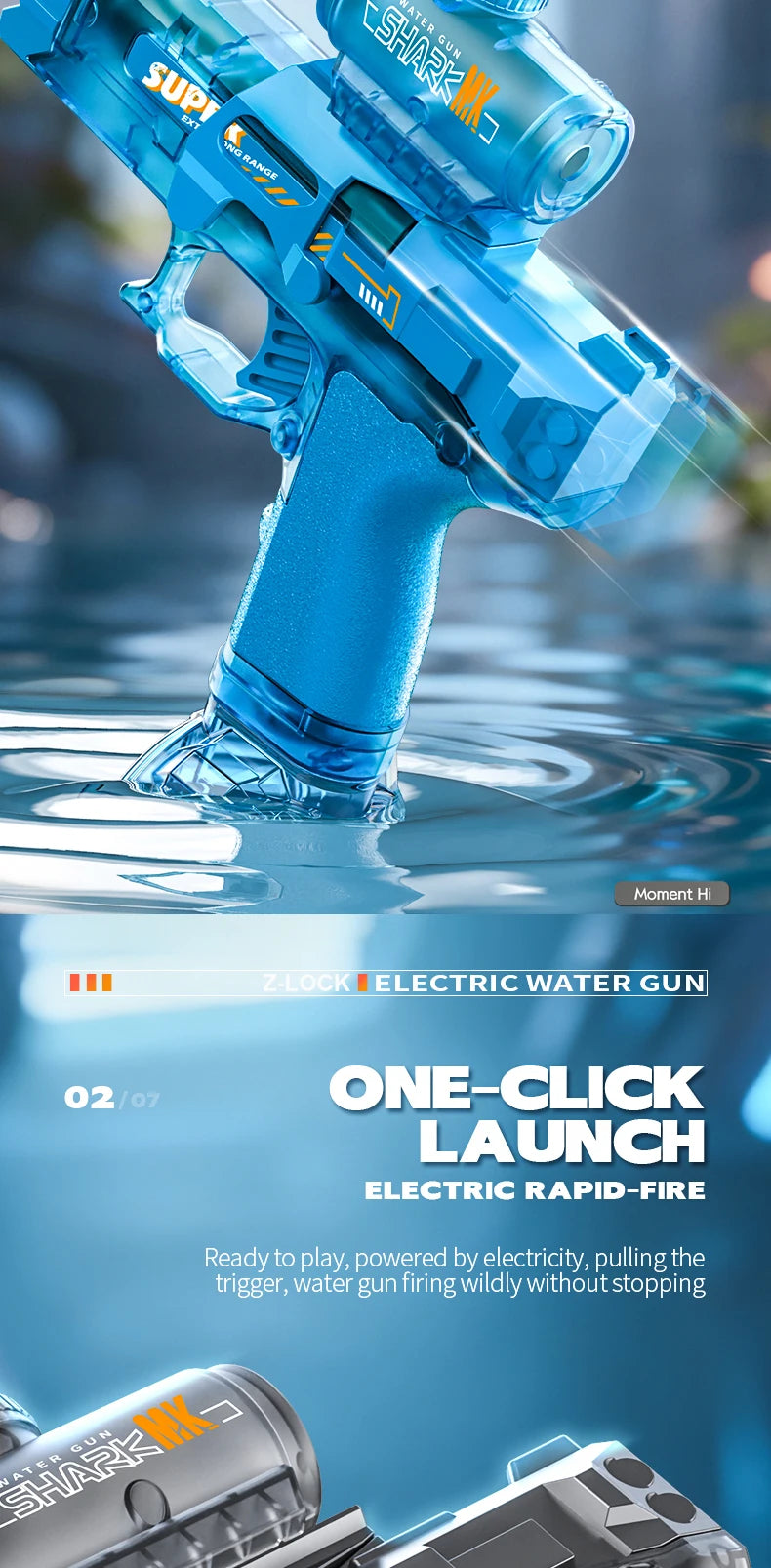 Electric Water Guns For Adults Powerful Squirt Automatic Water Suction Water Blasters Summer Outdoor Beach Toy For Boys Kid Gift