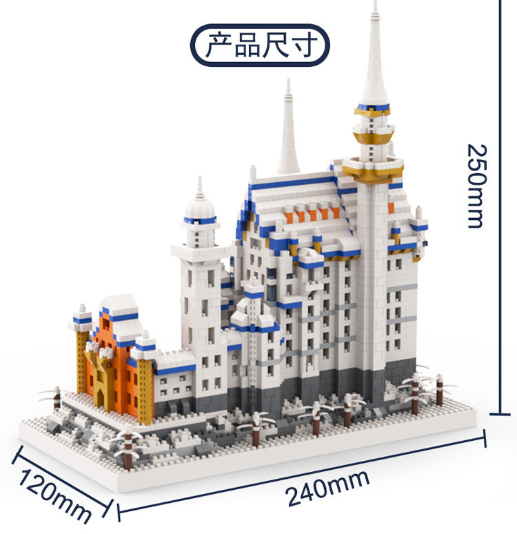 Compatible with Lego Building Swan Lake Castle Building Blocks Large and Difficult Assembled Toys for Boys and Girls 3D