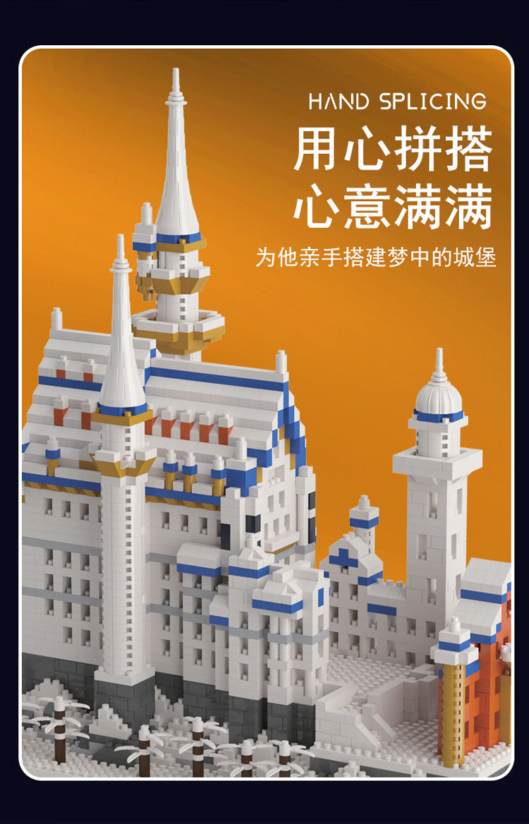 Compatible with Lego Building Swan Lake Castle Building Blocks Large and Difficult Assembled Toys for Boys and Girls 3D