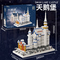 Compatible with Lego Building Swan Lake Castle Building Blocks Large and Difficult Assembled Toys for Boys and Girls 3D