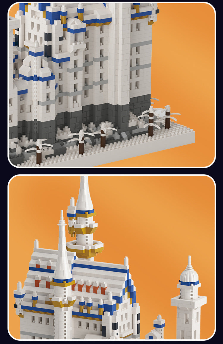 Compatible with Lego Building Swan Lake Castle Building Blocks Large and Difficult Assembled Toys for Boys and Girls 3D