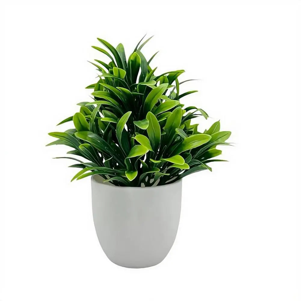 Wholesale Artificial Plant Potted Plants Fake Green Plant Artificial Flower Potted Ornaments Indoor And Outdoor Home Decorations