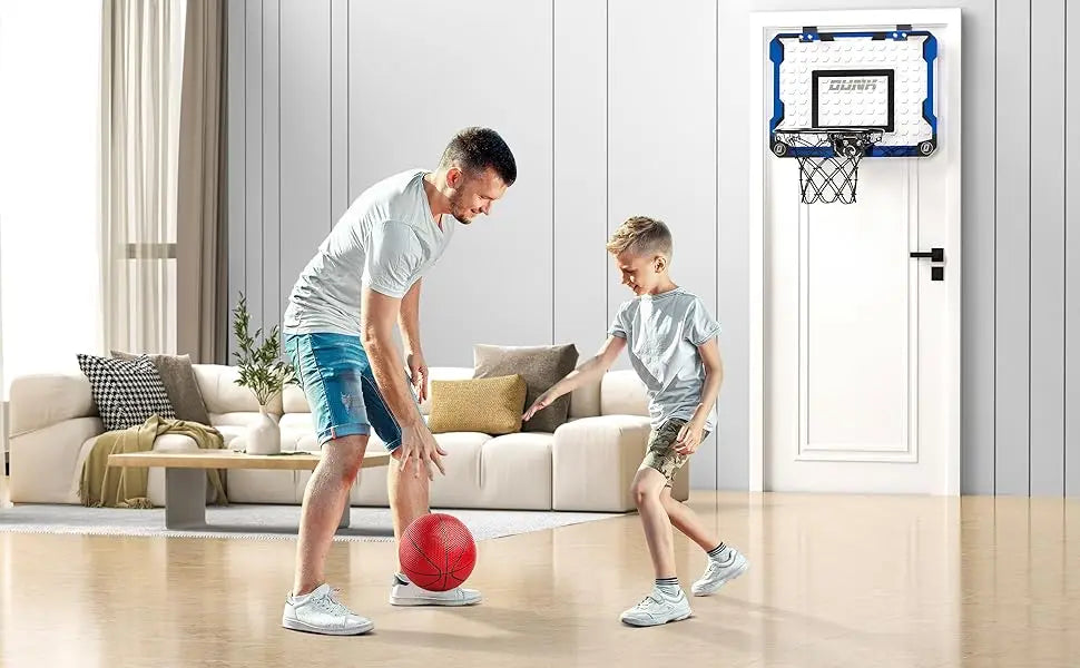 Basketball Hoop Indoor for Kids and Adults, Basketball Hoop for Door with 4 Balls, Indoor Mini Basketball Hoop, Basketball Game