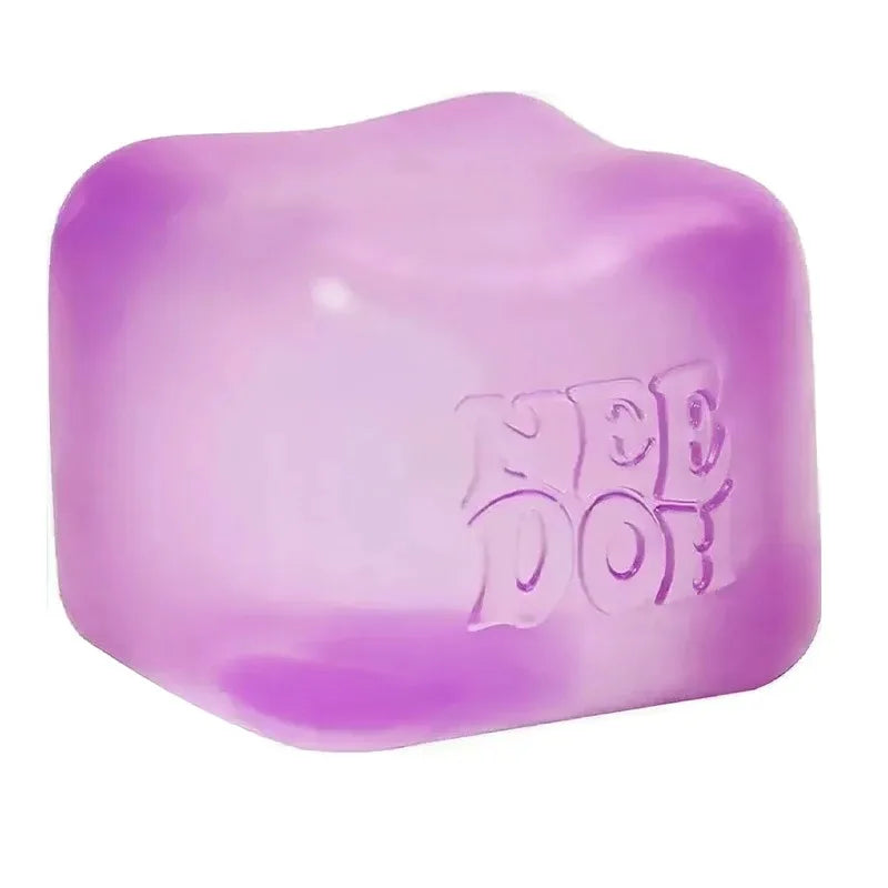 Needoh Nice Cube Sensory Stress Reliever Fidget Tool for Anxiety & Focus Desk Sensory Cube for Adults & Kids