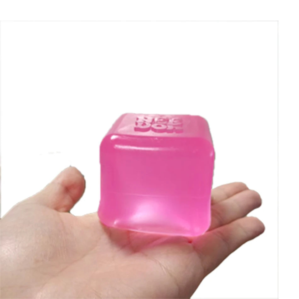 Needoh Nice Cube Sensory Stress Reliever Fidget Tool for Anxiety & Focus Desk Sensory Cube for Adults & Kids