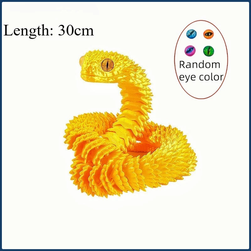3D Printing Python 3D Printing Active Joint Fidget Toy Doll Simulation Animal Office Desktop Accessories Gift Crafts Toys