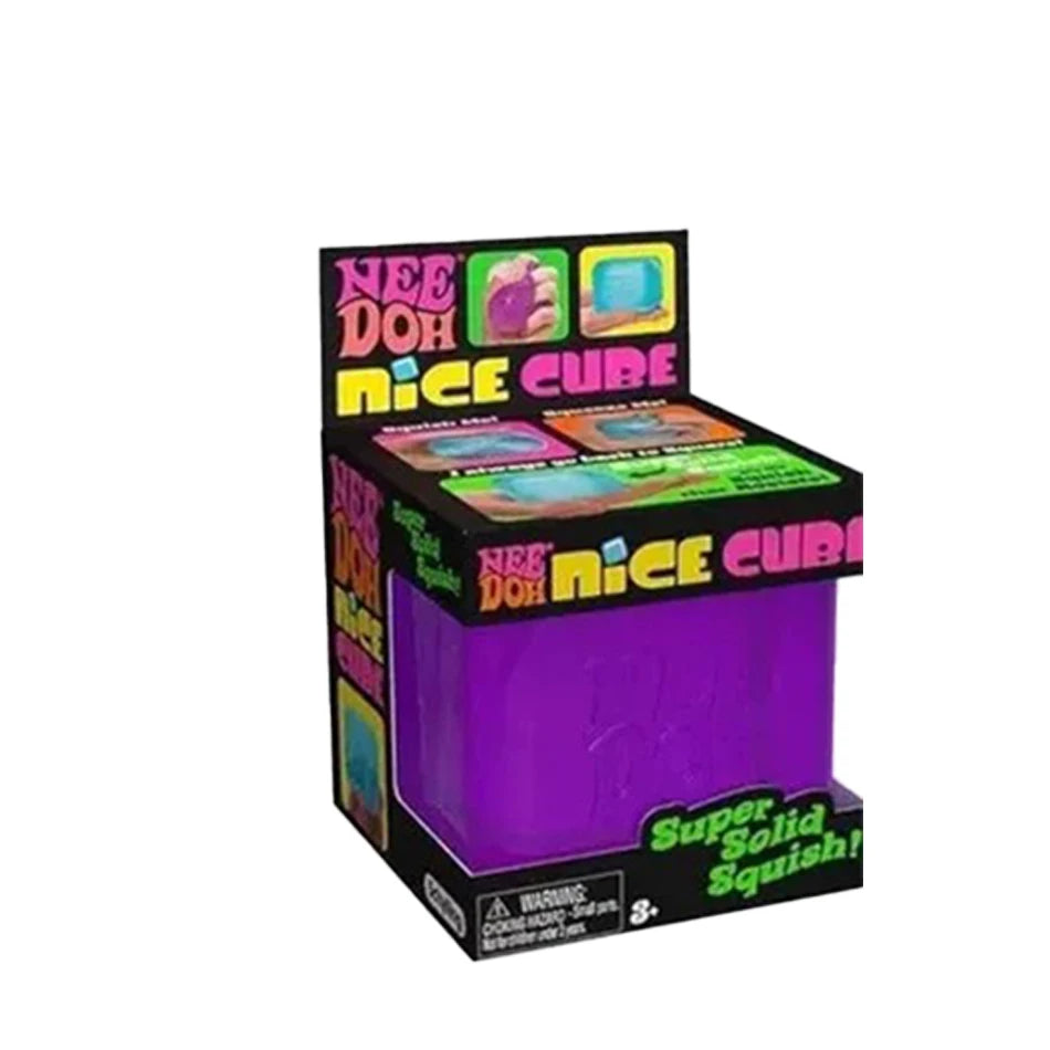 Needoh Nice Cube Sensory Stress Reliever Fidget Tool for Anxiety & Focus Desk Sensory Cube for Adults & Kids