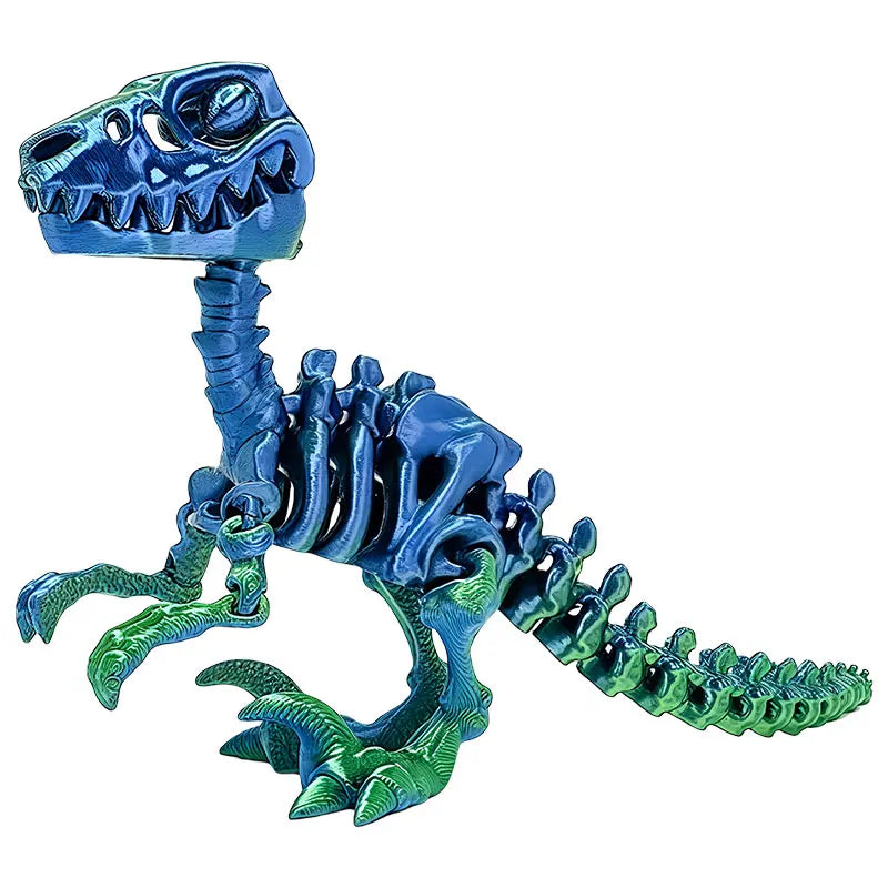 Realistic Articulated Dinosaur Toys - 3D Printed Movable Joint Animal Models, Cool Office Desk Decor for Kids Room Display