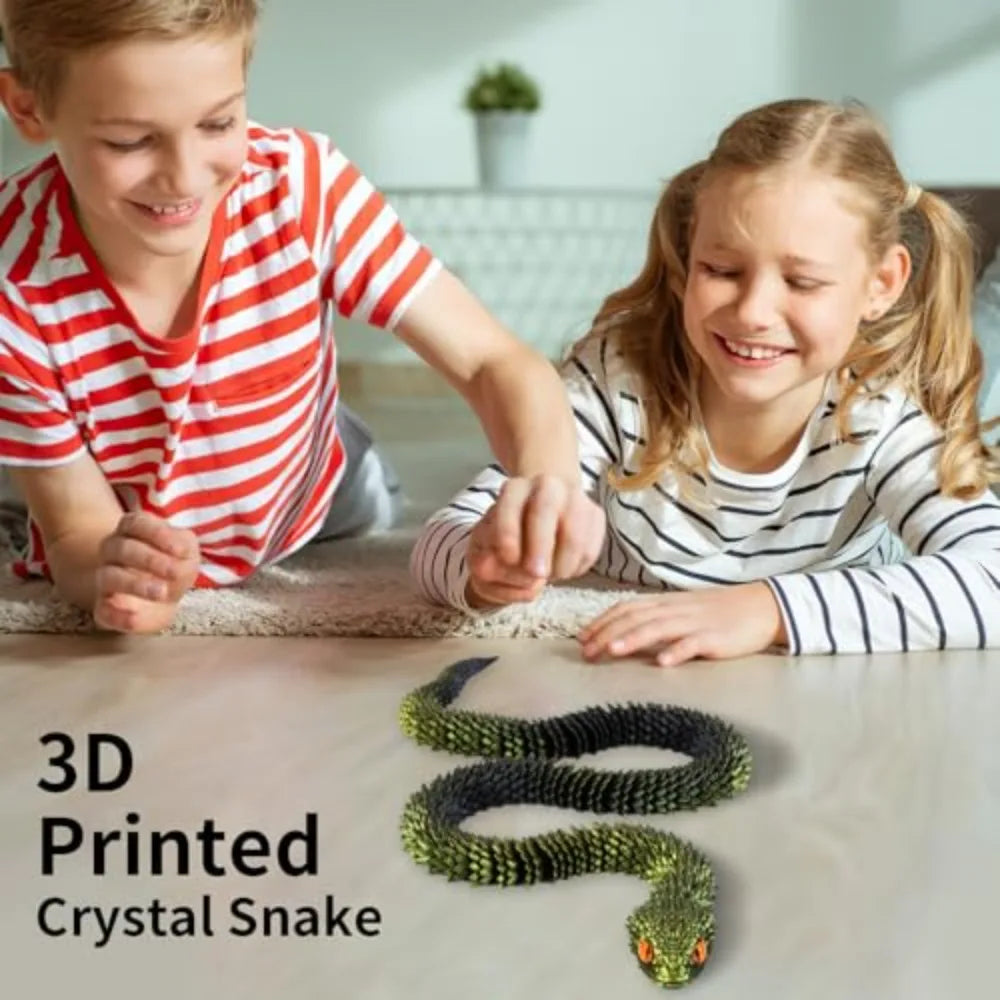3D Printing Python 3D Printing Active Joint Fidget Toy Doll Simulation Animal Office Desktop Accessories Gift Crafts Toys