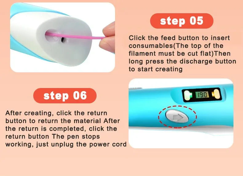 3D Printing Pen DIY Three-dimensional Painting Children Toys Fun Camouflage With LCD Screen Compatible PLA Filament Toys Gift