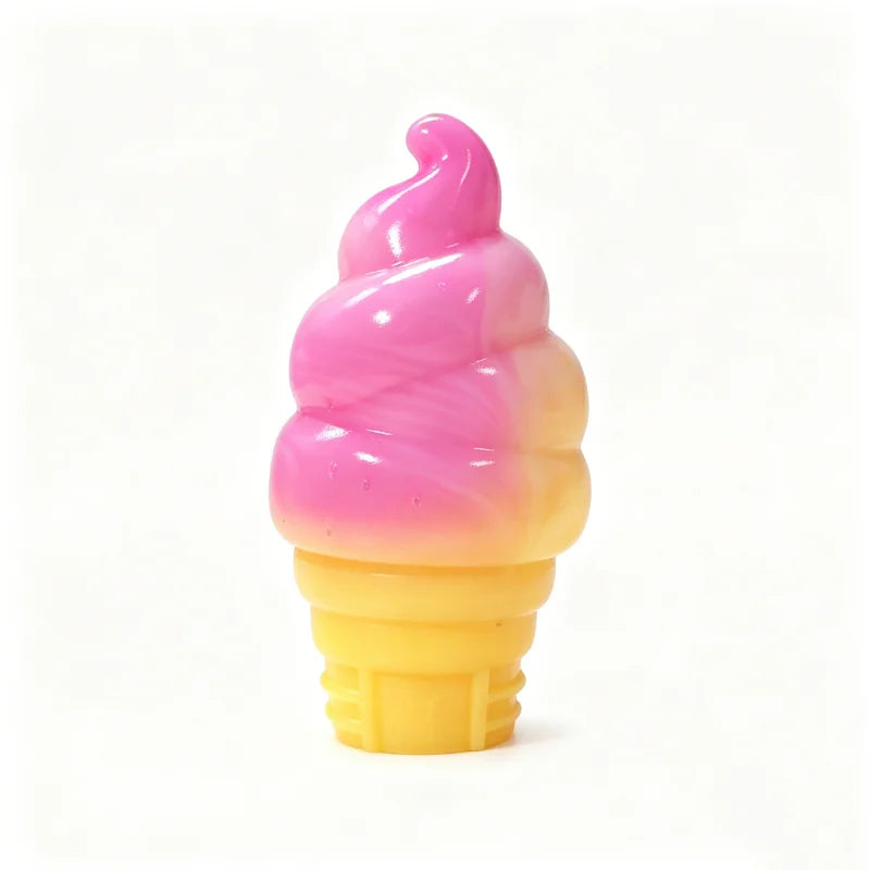 Needoh Nice Cream Cone Creamy Non-toxic Squeeze Ball Anti Stress Relief Pocket Mood Calm ADHD Sensory Vent Squishy Fidget Toy
