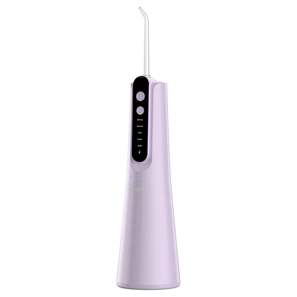 INSMART Water Flosser Dental Portable Oral Irrigator Water Flosser Teeth Whitening Waterproof Water Floss 270ML Teeth Cleaner