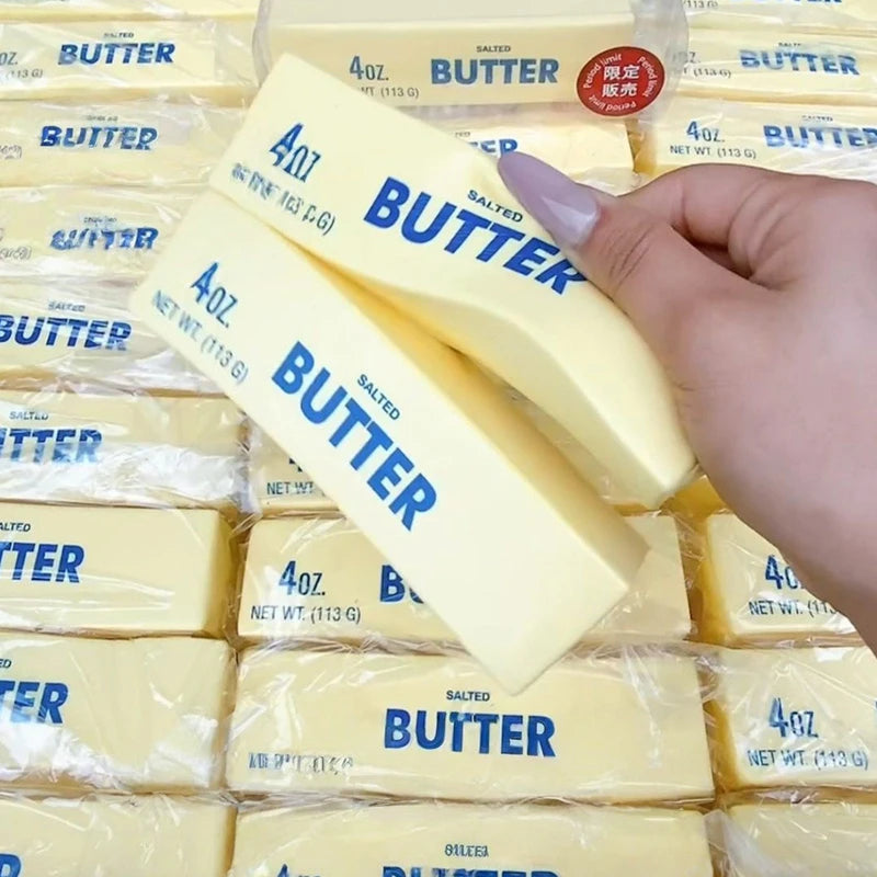 Butter Squishy Super Soft Food Squishy Toys Stress Relief Moist Squeeze Fidget Toy Butter Stick Chocolate Squish Toy Autism Gift