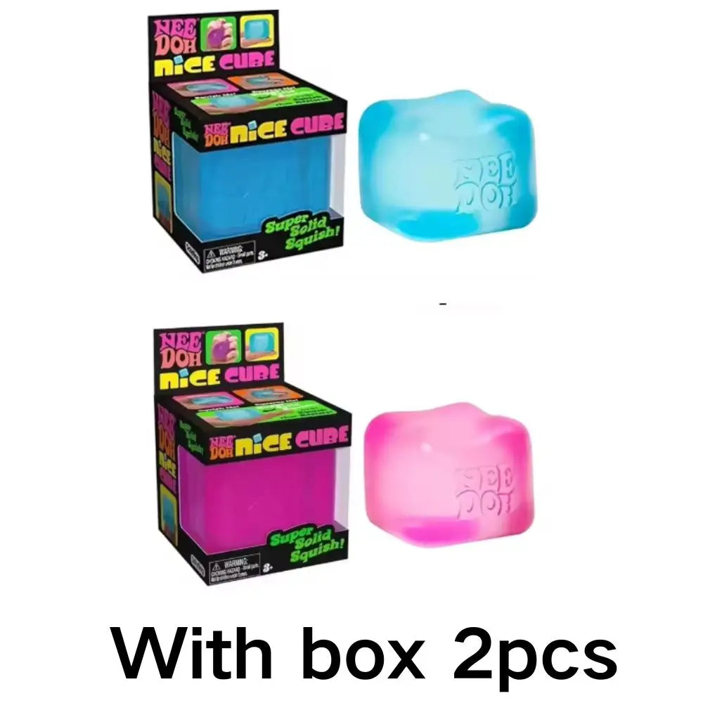 NeeDOH Model Soft Squishy Toy,  Nice Cube Sensory Stress, Reliever Fidget Tool for Anxiety for Adults & Kids Premium in Stock@@@