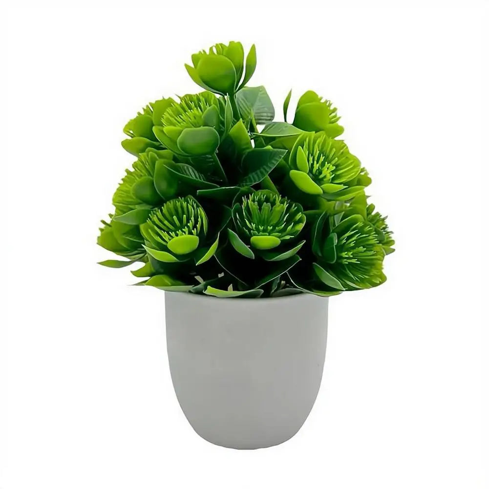 Wholesale Artificial Plant Potted Plants Fake Green Plant Artificial Flower Potted Ornaments Indoor And Outdoor Home Decorations