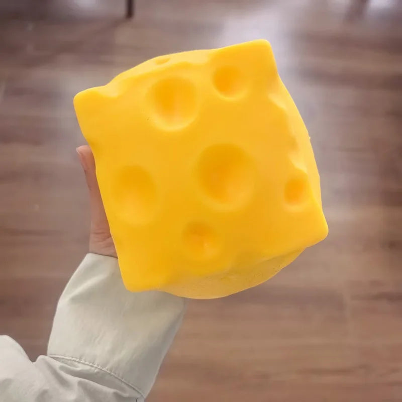 Cheese Squishy Toy Simulation Cheese Squeeze Toy Soft Cute Decompressing Pinching Cheese Sticky Slow Rebound for Adults Toy