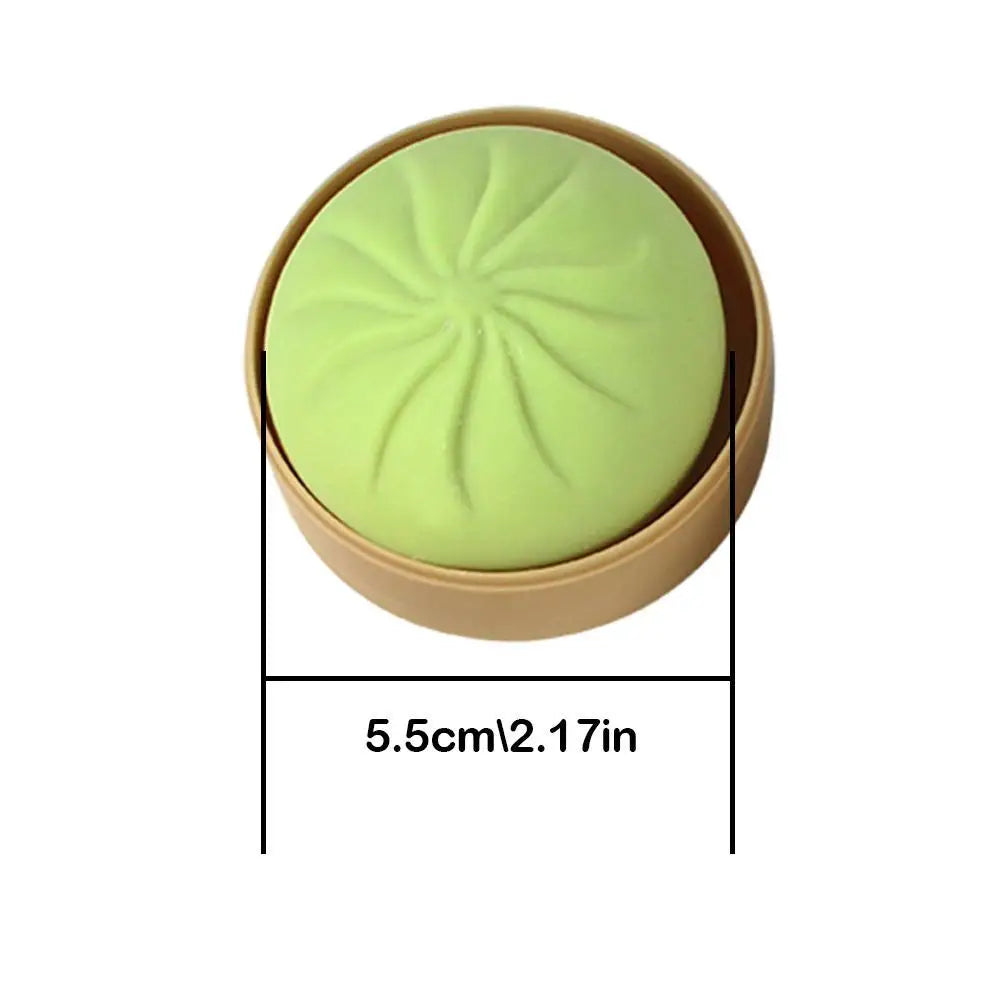 Dumpling Bun Squishy Toy With Matching Steamer Basket Colorful Slow Rebound Texture Ideal For Fidget Sensory Play Stress Relief