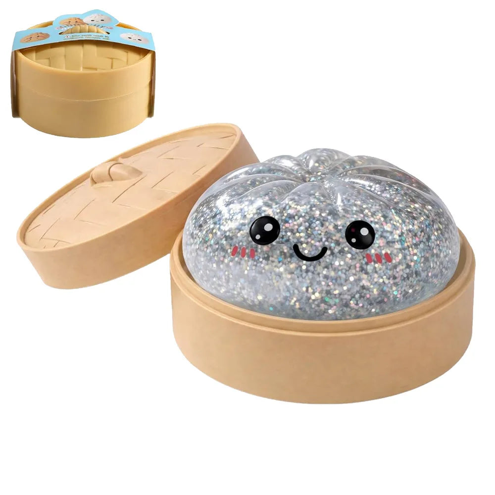 Dumpling squishy Decompression Squish Balls Reusable Low Rebound Stress Dough for Home Office Decoration Daily Gifts