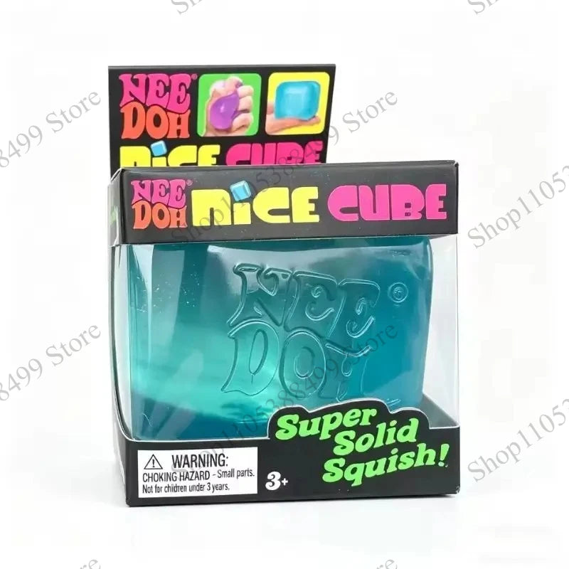 Needoh Nice Cube Sensory Stress Reliever Fidget Tool for Anxiety & Focus Desk Sensory Cube for Adults & Kids
