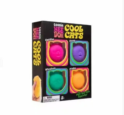 NeeDoh,a soft,pinchable,stress-relieving toy for cool kittens,helps relieve stress and reduce anxiety,and is suitable for adults
