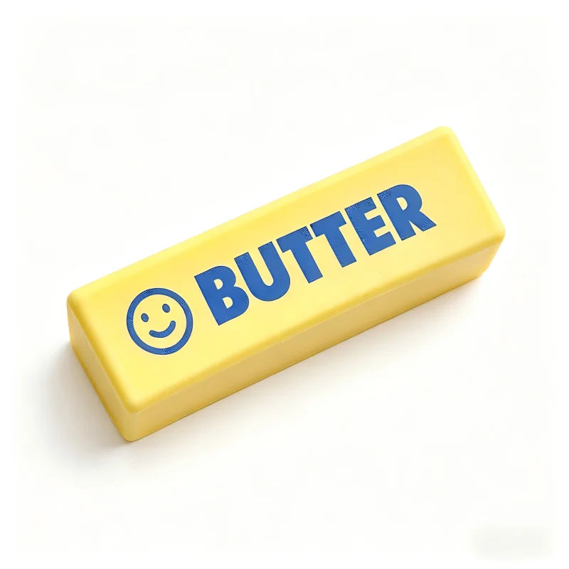 Elastic Butter Stick Strawberry Squishy Soft TPR Slow Rebound Squeeze Fidget Toy Stress Relief Office Pocket Ornament Party Gift