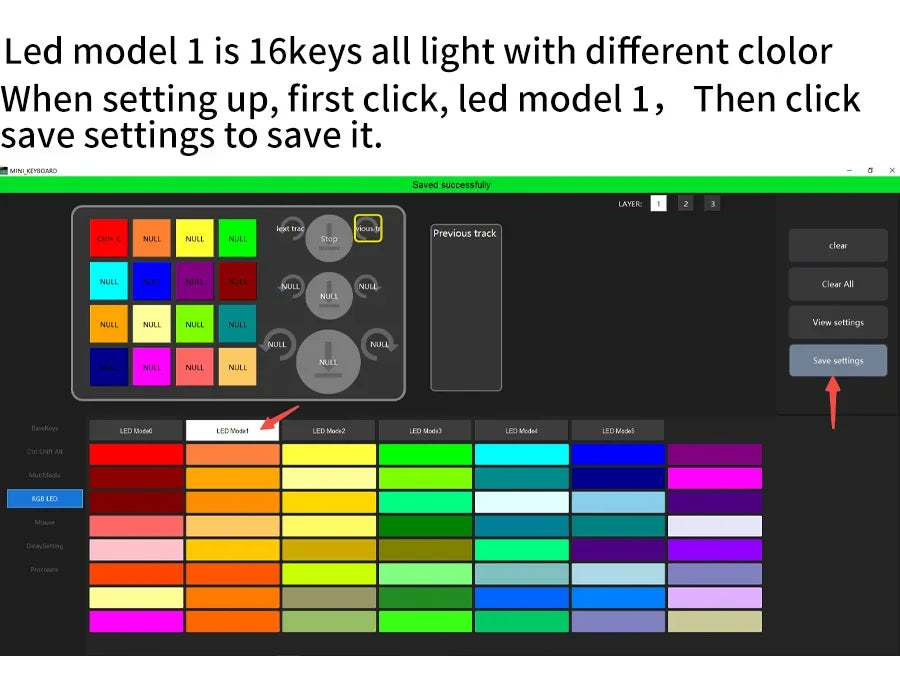 16-Key Custom Mechanical Keyboard 3 Knobs Including Volume Button Knob Control Programmable Macro  Gaming Compatible