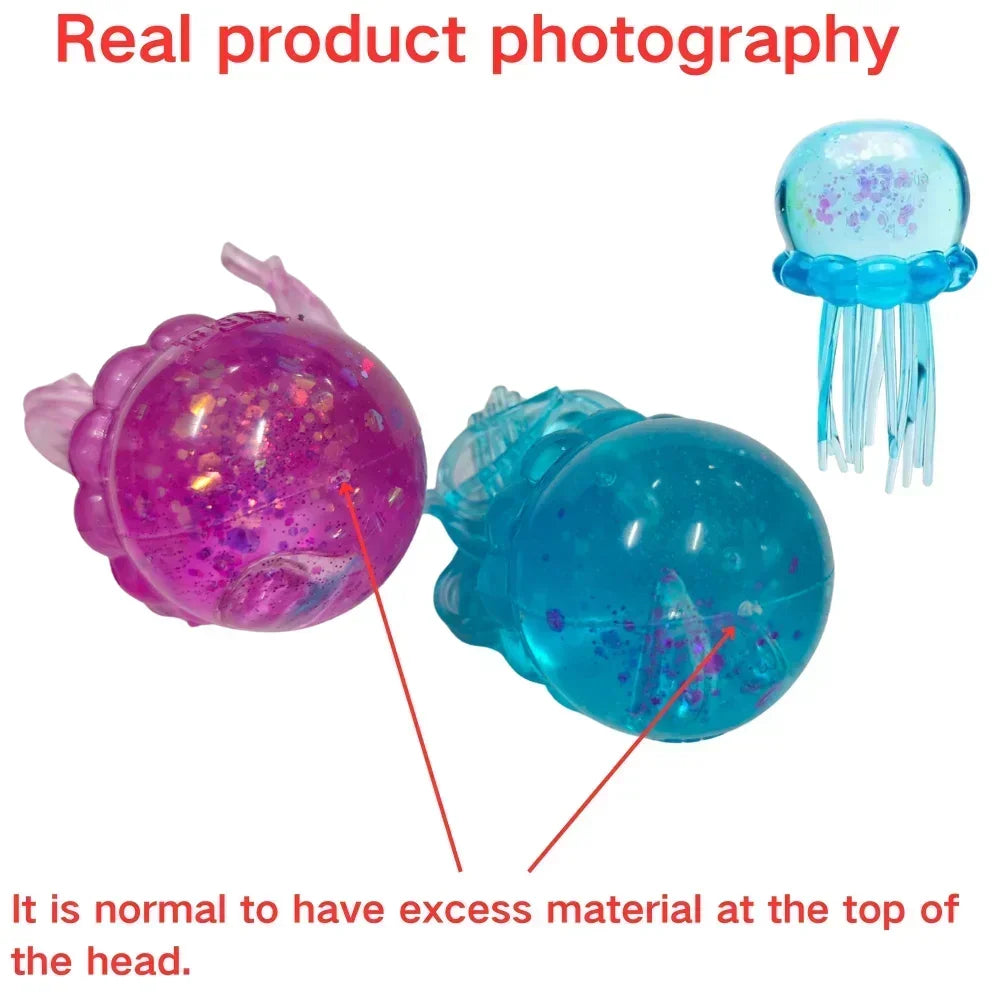 NeeDoh  Trending Jellyfish & Cube Squish Toy, Soft Jelly Squeeze Stress Relief Fidget Toy, Sensory NeeDoh for Squishy & Adults