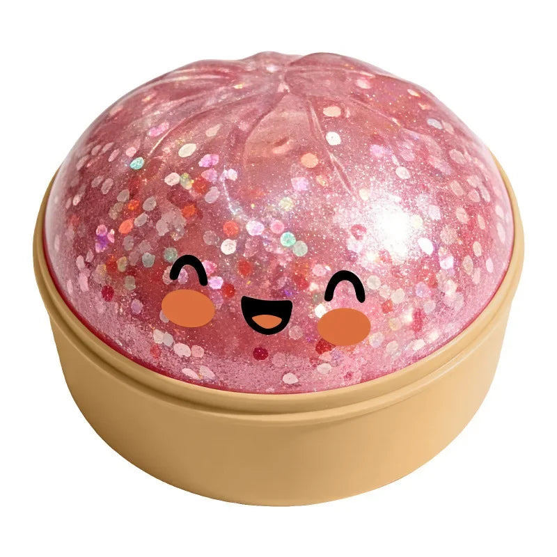 Dumplings Glitter Dumpling Toy Cute Dumplings Squishiest With Steamer Box Stress & Anxiety Toys For Kids & Skateboard