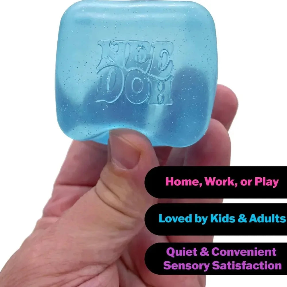NeeDOH Model Soft Squishy Toy,  Nice Cube Sensory Stress, Reliever Fidget Tool for Anxiety for Adults & Kids Premium in Stock@@@