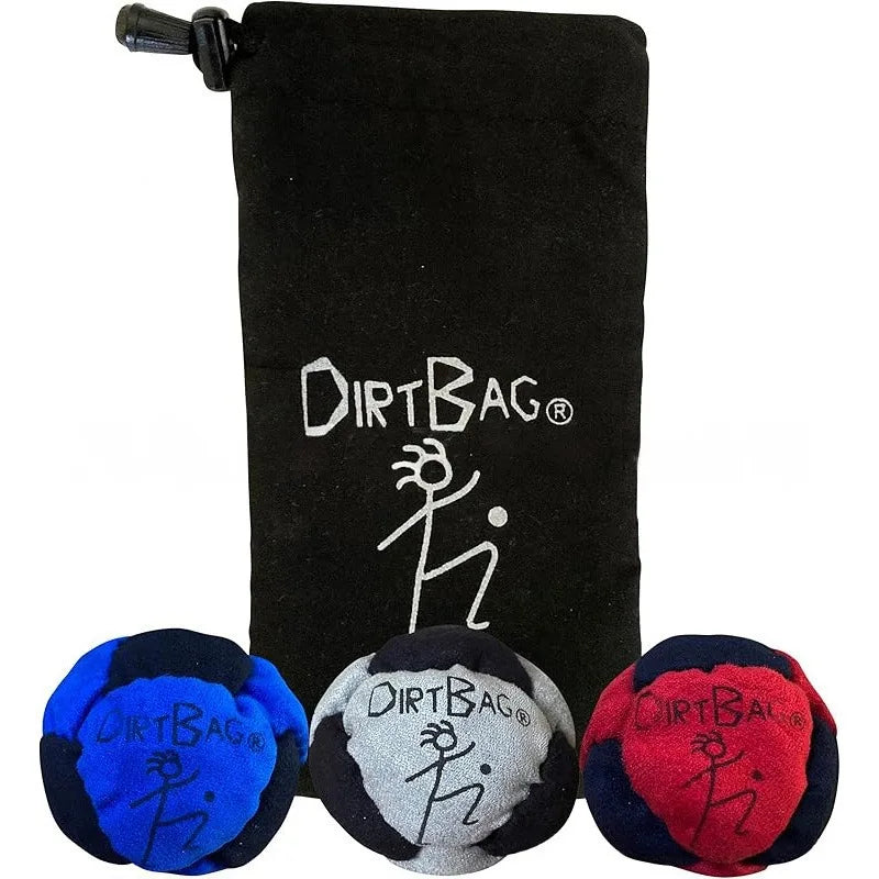 2026 DirtBag Hacky Sack Foot Bag Footbag for Adults 3 Pack Set Professional Sand Filled Hackey Sack Ball Durable Footbags
