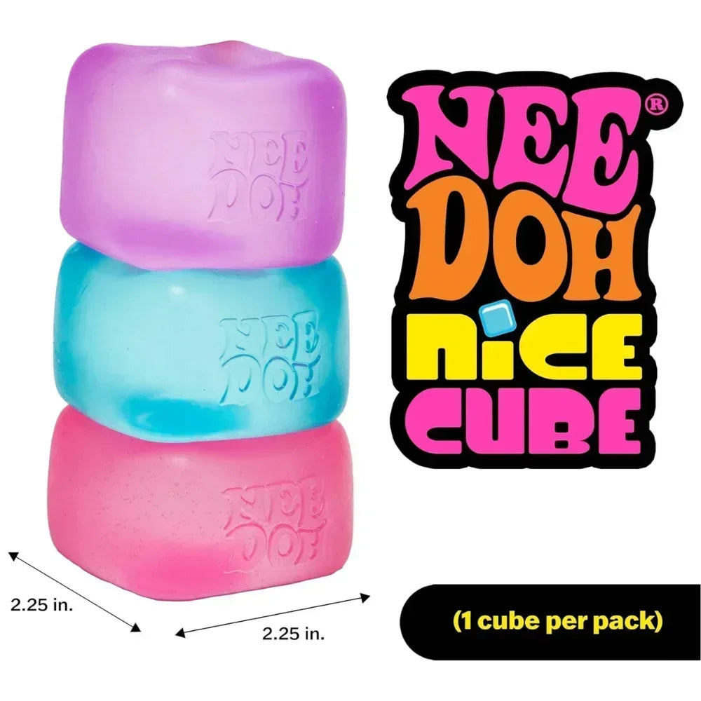 NeeDoh  Trending Jellyfish & Cube Squish Toy, Soft Jelly Squeeze Stress Relief Fidget Toy, Sensory NeeDoh for Squishy & Adults