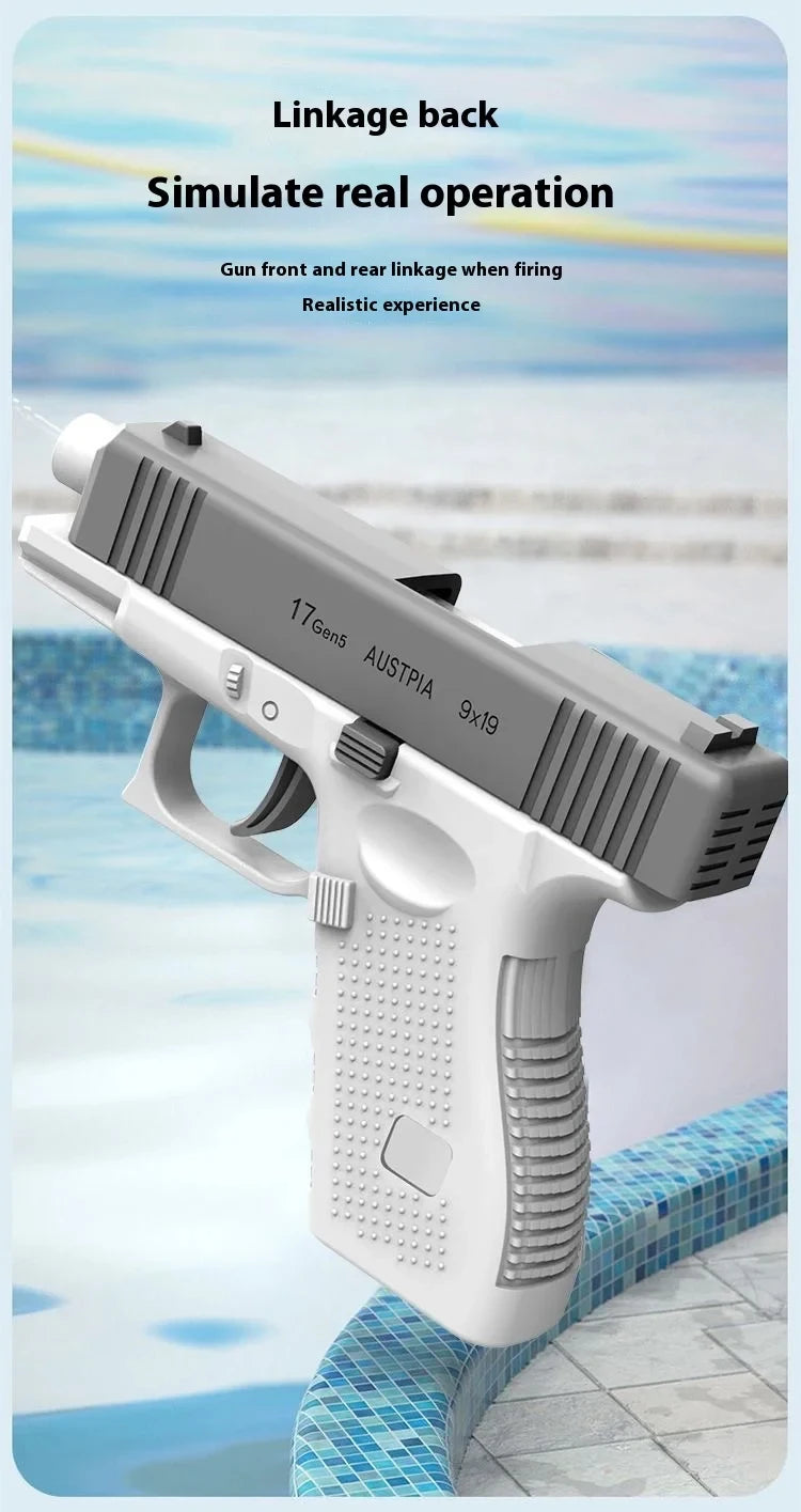 Water gun manual chambering water splashing water spraying gunner dynamic and continuous firing summer water gun