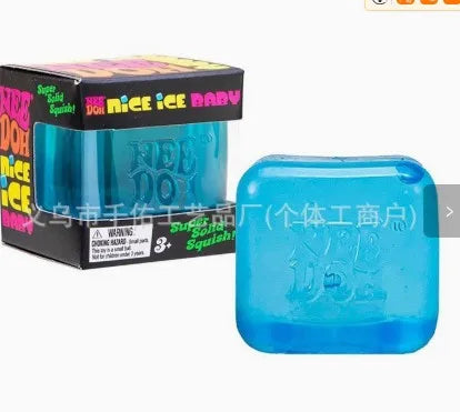 Needoh Nice Cube， Sensory toys, pressure resistant pinching, stress relieving children's souvenir toys