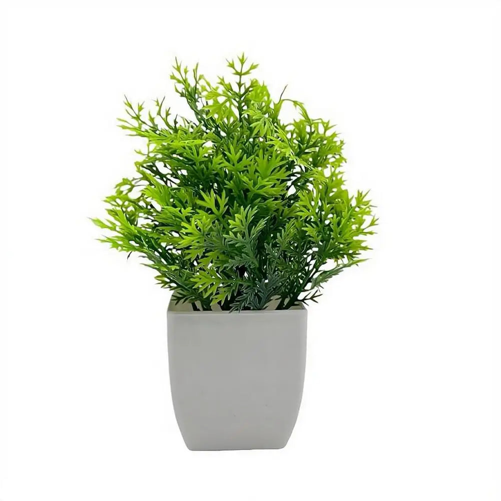 Wholesale Artificial Plant Potted Plants Fake Green Plant Artificial Flower Potted Ornaments Indoor And Outdoor Home Decorations