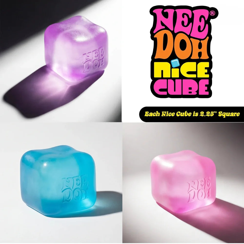 NeeDoh  Trending Jellyfish & Cube Squish Toy, Soft Jelly Squeeze Stress Relief Fidget Toy, Sensory NeeDoh for Squishy & Adults