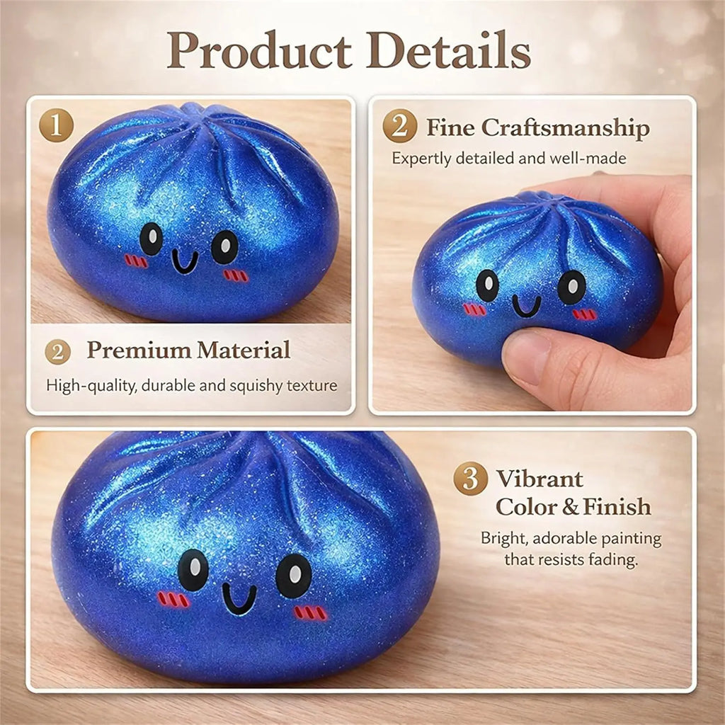 Dumpling squishy Decompression Squish Balls Reusable Low Rebound Stress Dough for Home Office Decoration Daily Gifts