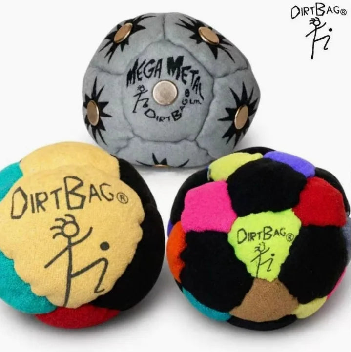 2026 DirtBag Hacky Sack Foot Bag Footbag for Adults 3 Pack Set Professional Sand Filled Hackey Sack Ball Durable Footbags