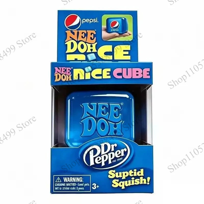 Needoh Nice Cube Sensory Stress Reliever Fidget Tool for Anxiety & Focus Desk Sensory Cube for Adults & Kids