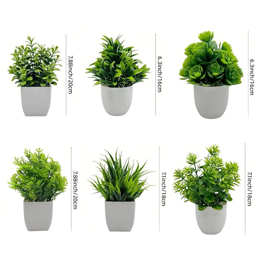 Wholesale Artificial Plant Potted Plants Fake Green Plant Artificial Flower Potted Ornaments Indoor And Outdoor Home Decorations