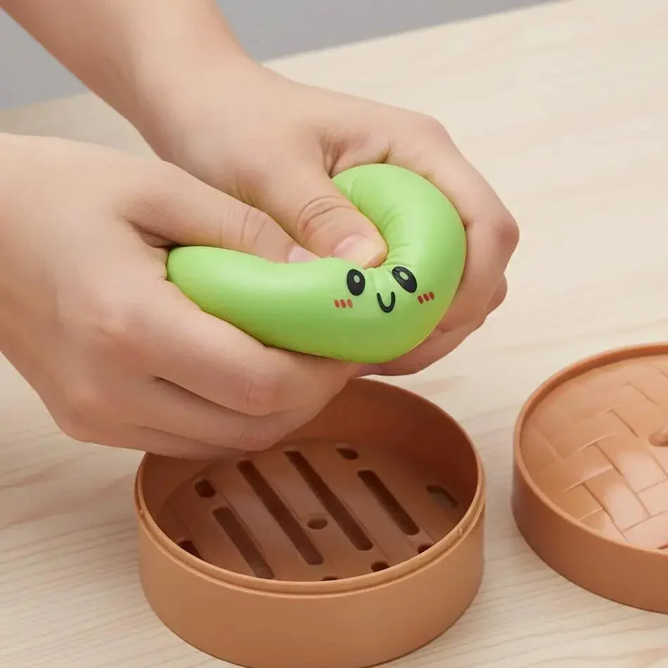 Dumpling Squishy Mysteries Dumplings Stress Relief Fidget Toys Home Office Desk Accessories Party Gift Dumpling Squishy