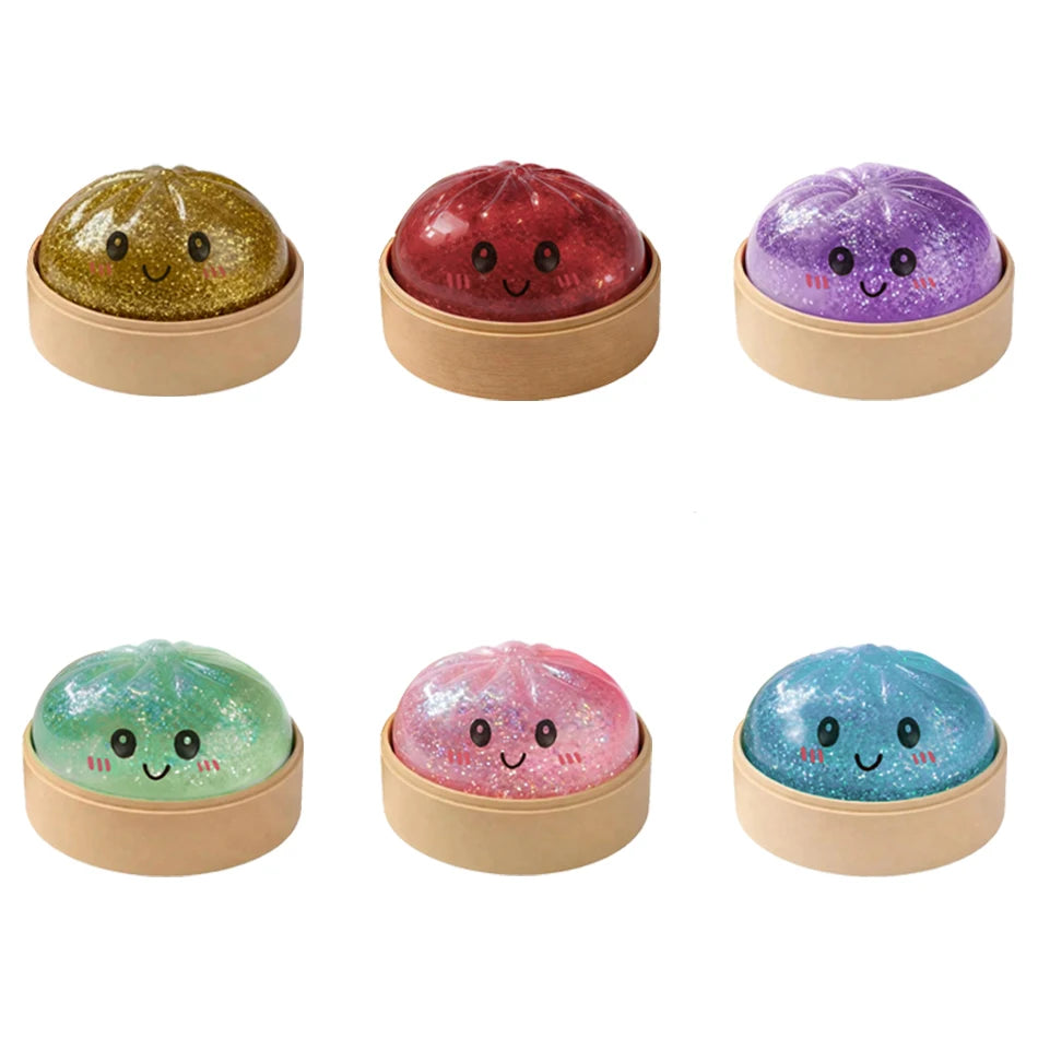 Squishy Sparkling Water Droplet Simulation Dumpling Squeezing Toy, A Relaxing And Stress Relieving Toy For Children And Adults