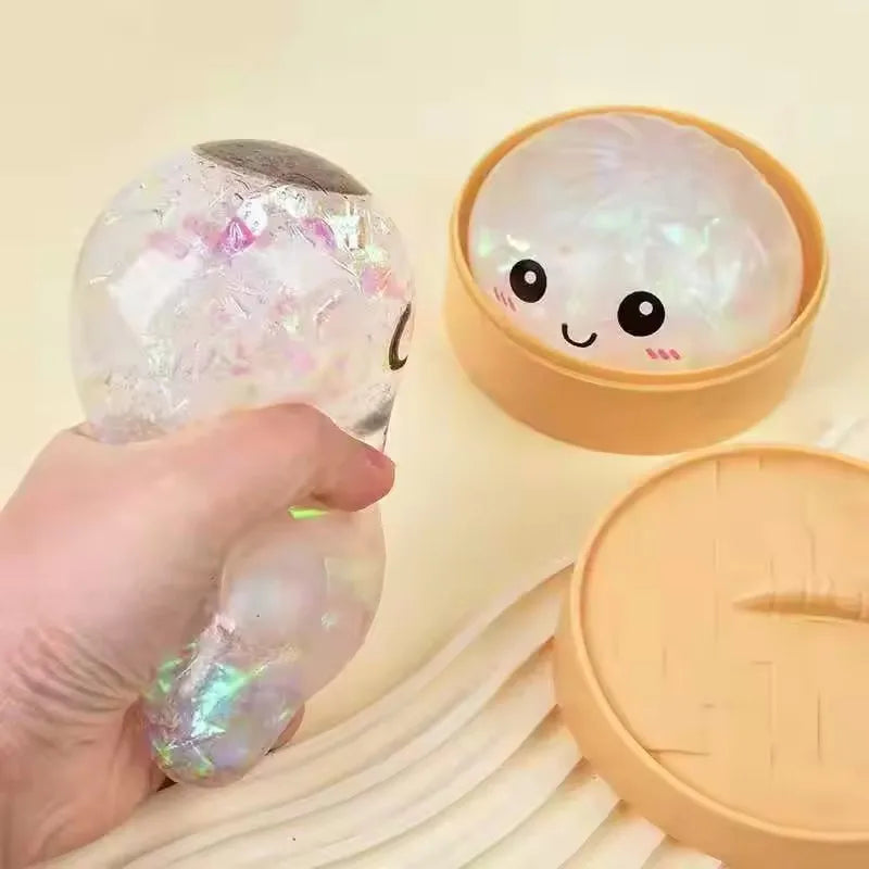 Dumpling squishy Decompression Squish Balls Reusable Low Rebound Stress Dough for Home Office Decoration Daily Gifts