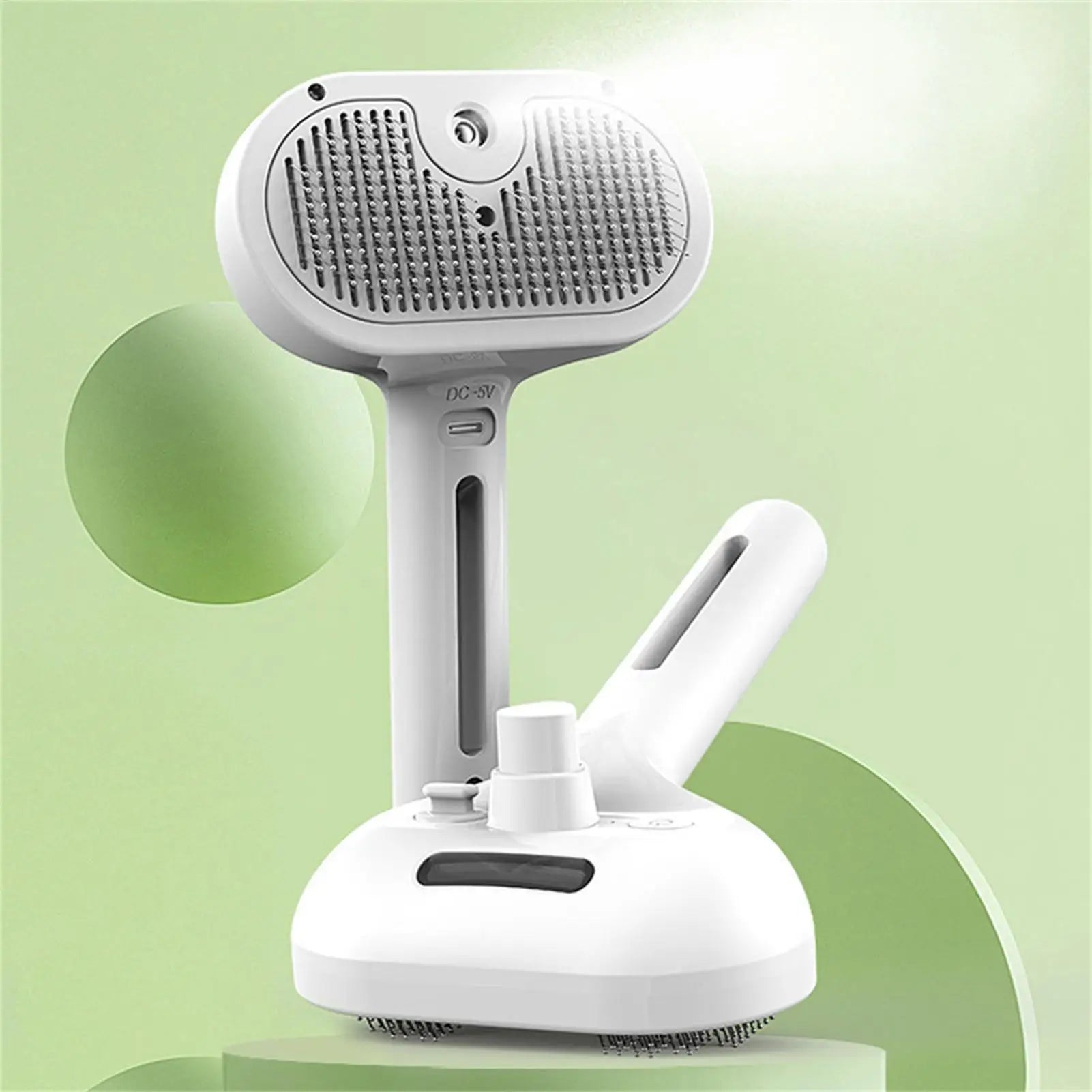 Pet Hair Remover Spray Grooming Comb Cats Dogs Floating Hair Removal Steam Cleaning Brush Dematting Water Mist Humidifier Comb