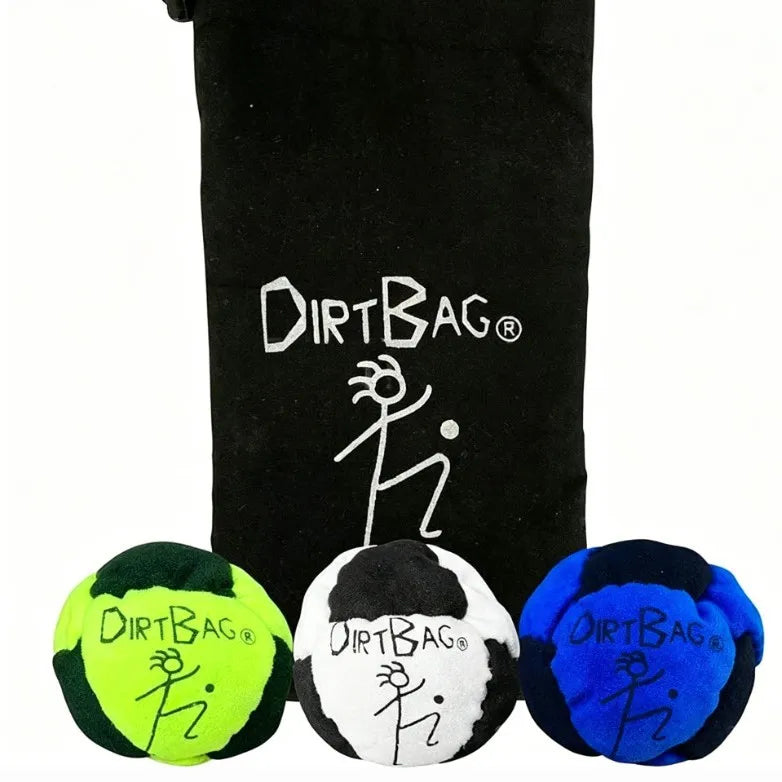 2026 DirtBag Hacky Sack Foot Bag Footbag for Adults 3 Pack Set Professional Sand Filled Hackey Sack Ball Durable Footbags