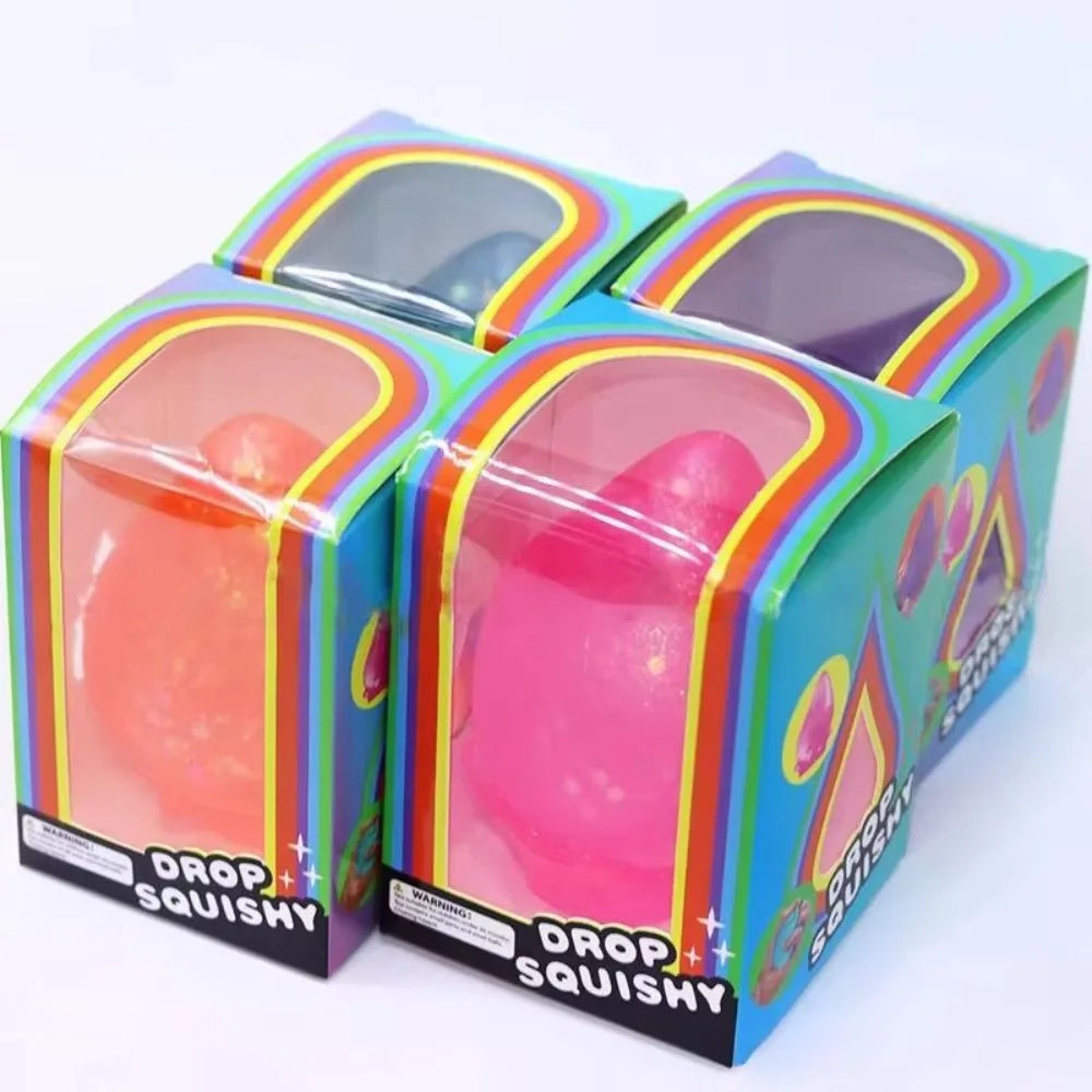Needoh Water Droplet Shape Confirmation Blind Box Stress Relief Squeeze Slow Rebound Boy Girl Surprise Wholesale Toy Kawaii Gift