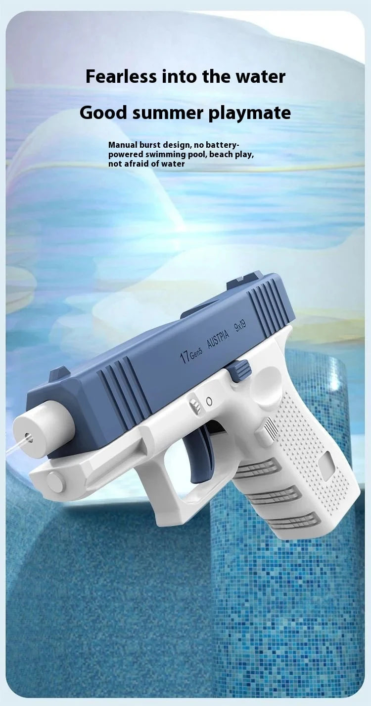 Water gun manual chambering water splashing water spraying gunner dynamic and continuous firing summer water gun