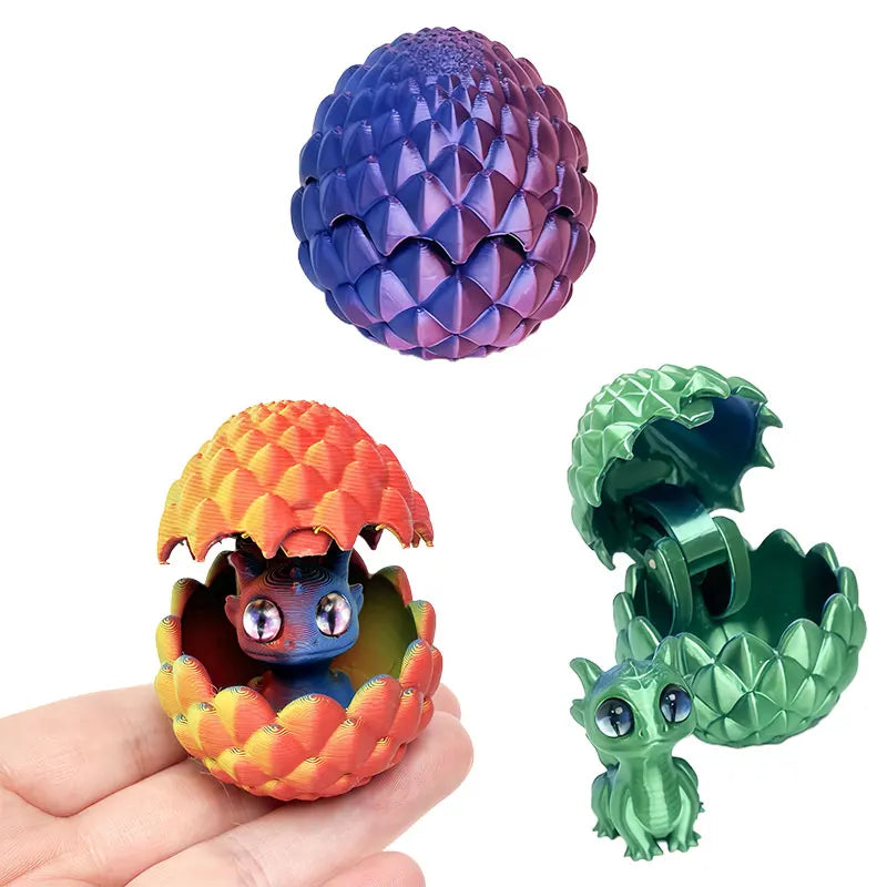 Realistic Articulated Dinosaur Toys - 3D Printed Movable Joint Animal Models, Cool Office Desk Decor for Kids Room Display