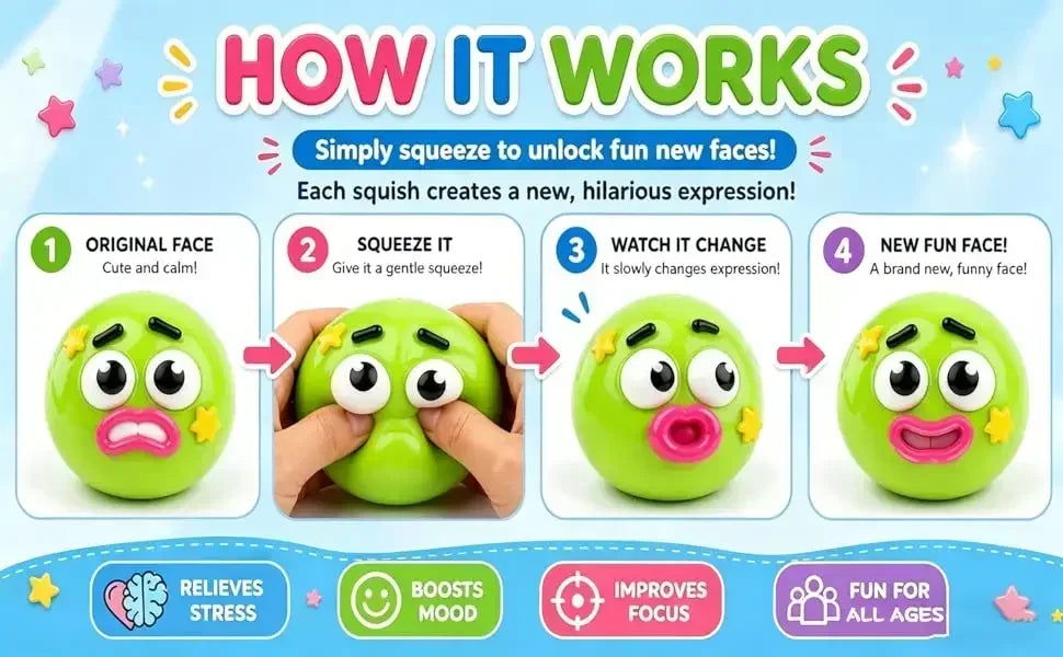 Smushers Squishy DIY Curiosities Dog Face Swap Soft Moldable Slow Rise Squeeze Toy Blind Box Relaxing Sensory Gift