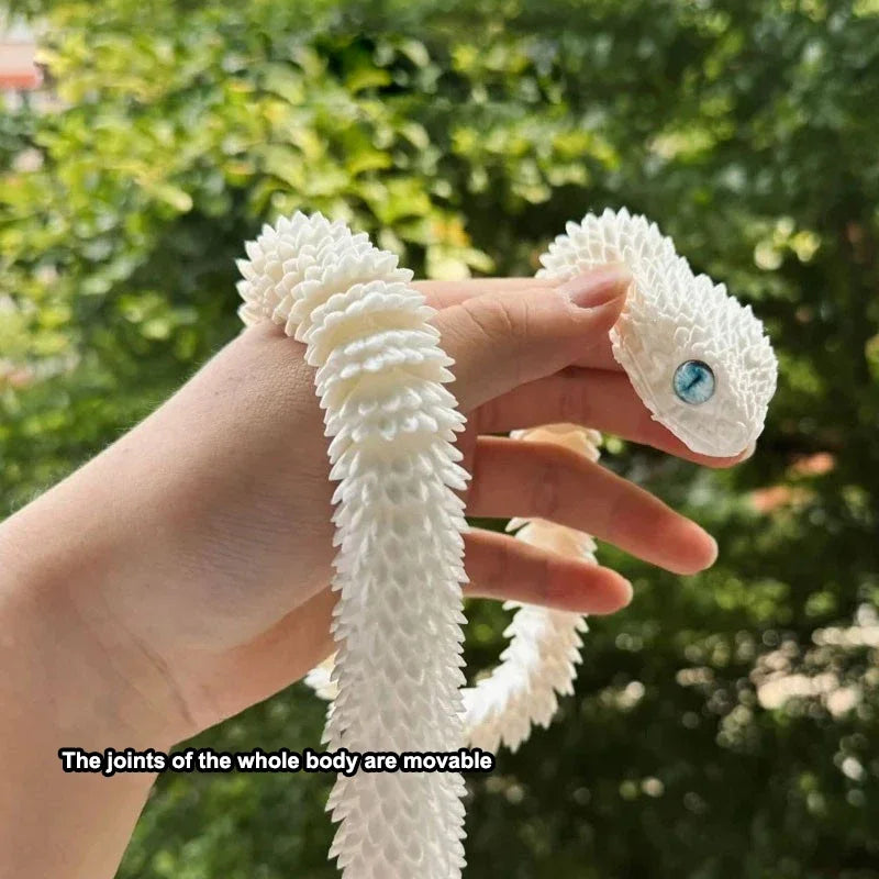 3D Printing Python 3D Printing Active Joint Fidget Toy Doll Simulation Animal Office Desktop Accessories Gift Crafts Toys