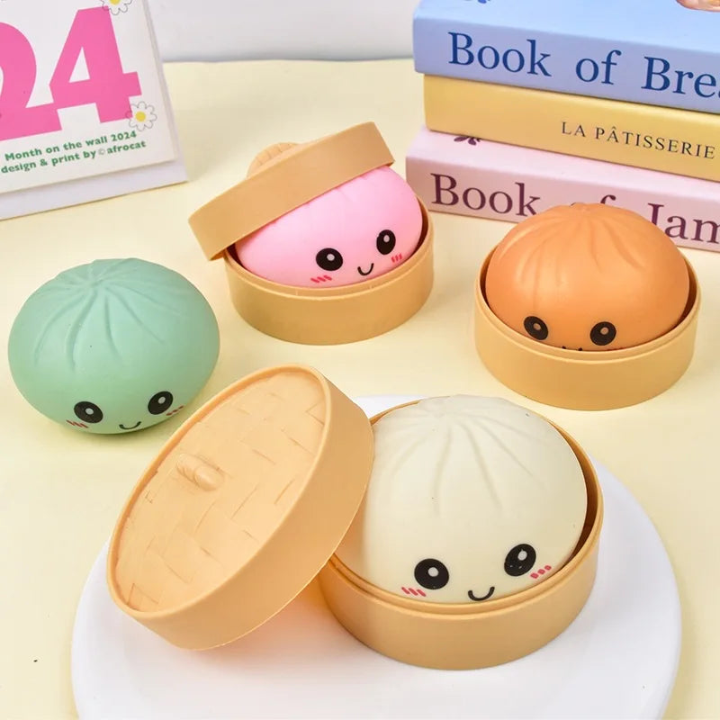 Dumpling squishy Decompression Squish Balls Reusable Low Rebound Stress Dough for Home Office Decoration Daily Gifts
